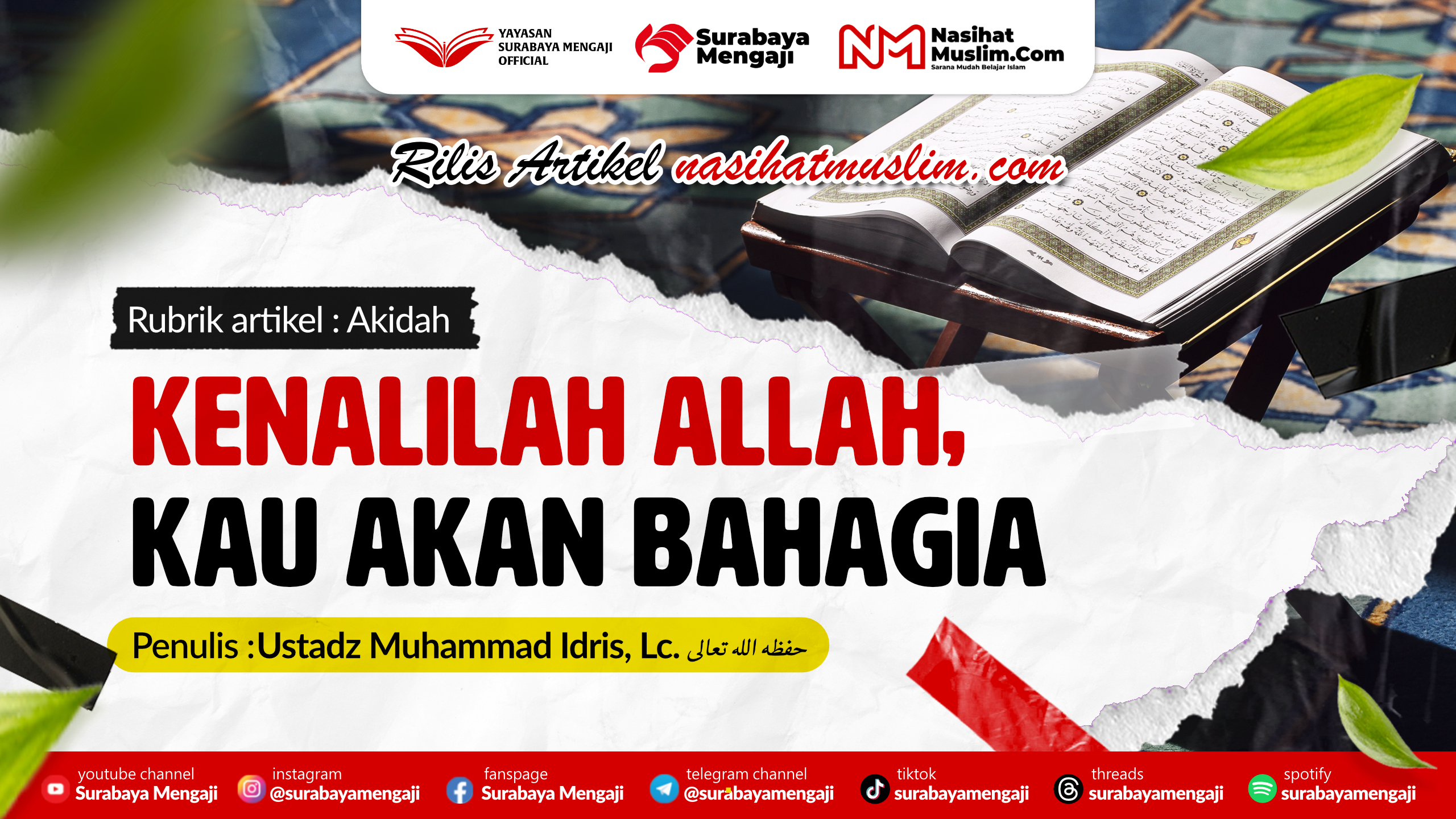 Kenalilah Allah, Kau Akan Bahagia